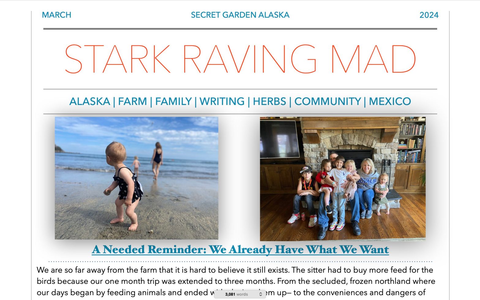March Newsletter